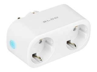 72-072# Inteligentne gniazdko podwójne sterowane wifi tuya białe