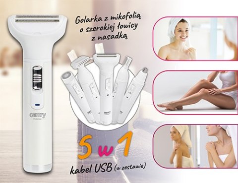 CR 2935 Golarka foliowa z trymerem - zestaw wielofunkcyjny do ciała