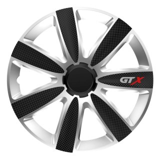 Kołpak samochodowy carbon czarno srebrny gtx 14" cali