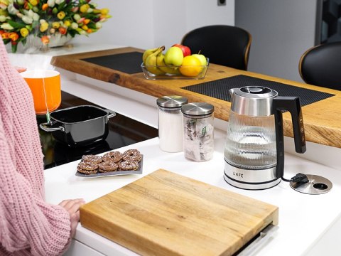 Czajnik z regulacją temperatury LAFE Crystal Glass