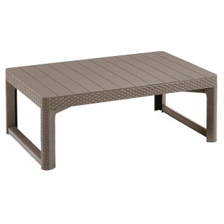 Stół dwupozycyjny Keter Allibert Rattan Lyon cappuccino