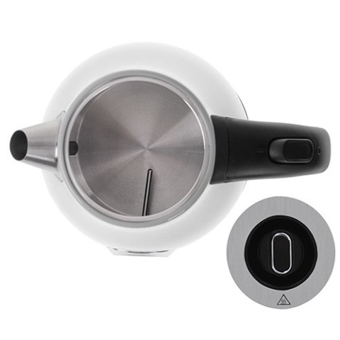 CR 1344 white Czajnik metalowy z termometrem 1,7l