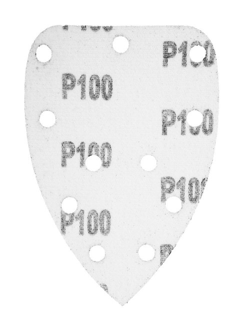 Papier ścierny na rzep delta 140 x 140 x 80 mm, K100, 5 szt., z otworami