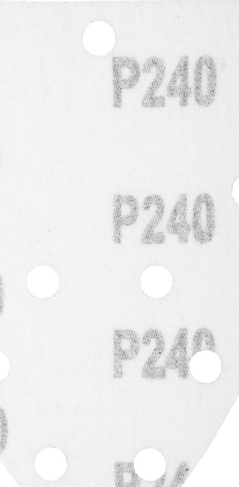 Papier ścierny na rzep delta 140 x 140 x 80 mm, K240, 5 szt., z otworami