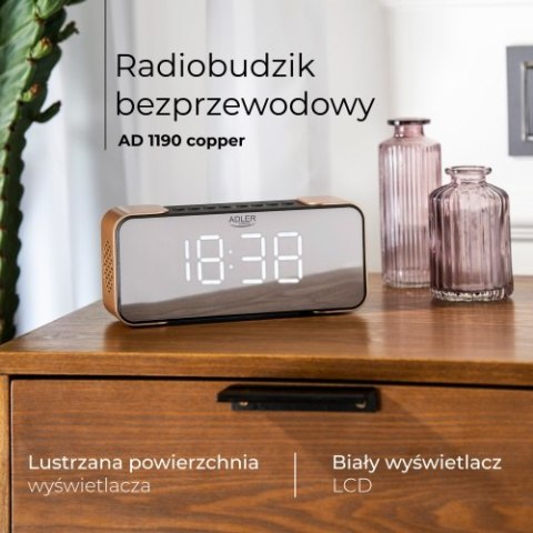 AD 1190 copper Radiobudzik bezprzewodowy
