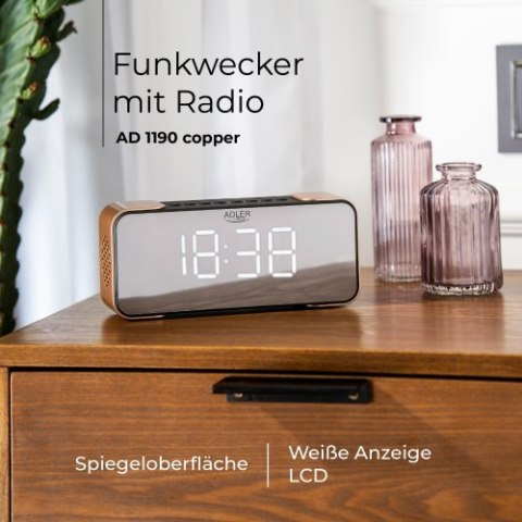 AD 1190 copper Radiobudzik bezprzewodowy