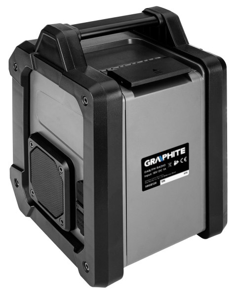 Radio budowlane akumulatorowo-sieciowe Graphite Energy+ 18V, bez akumulatora