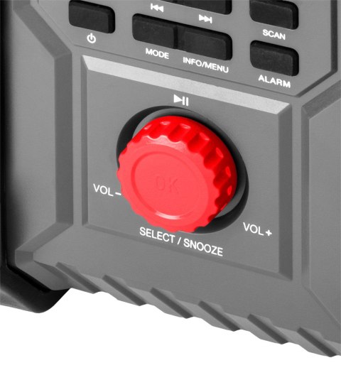 Radio budowlane akumulatorowo-sieciowe Graphite Energy+ 18V, bez akumulatora