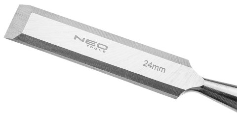 Dłuta 6, 12, 18, 24 mm, zestaw 4 szt., uchwyt drewniany