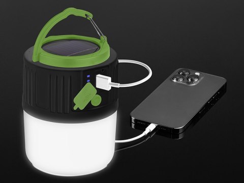 Solarna lampa kempingowa z funkcją powerbanku TRACER POWER