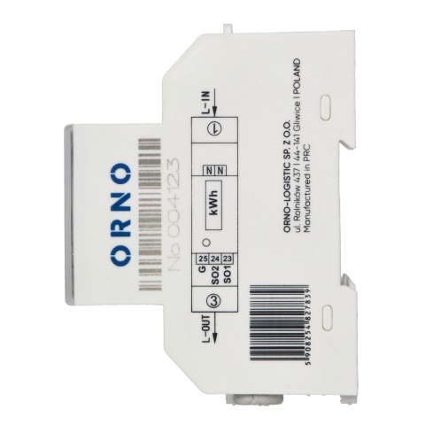 1-fazowy licznik energii elektrycznej, 100A, MID, 1 moduł, DIN TH-35mm, PV