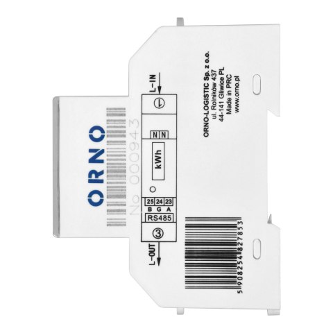 1-fazowy licznik energii elektrycznej 100A, wielotaryfowy, port RS-485, MID, 1 moduł, DIN TH-35mm, PV