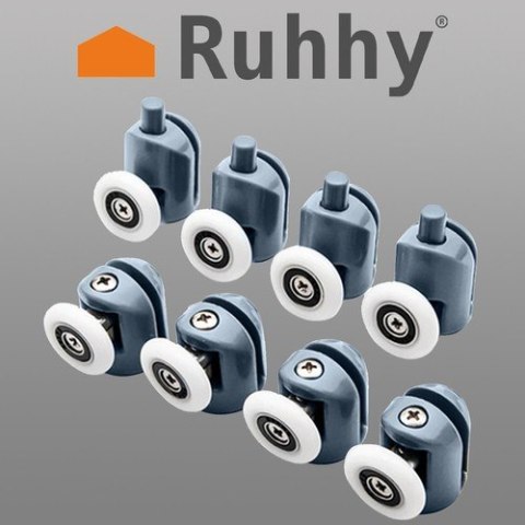 Kółko do kabiny prysznicowej - zestaw 8 szt