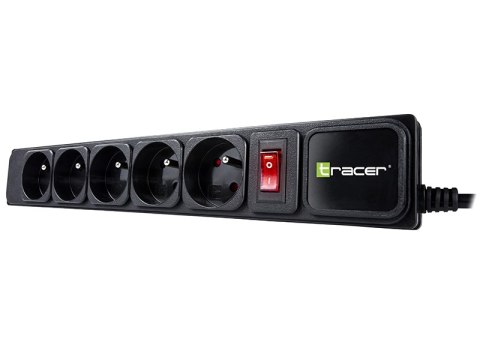 Listwa zasilająca TRACER PowerGear 5 m Black (5 gniazd)