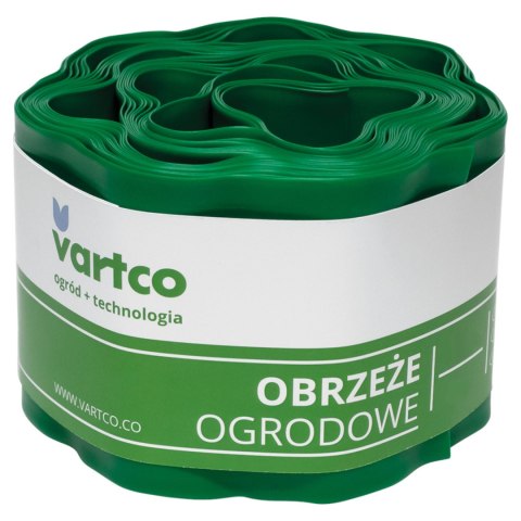 Obrzeże ogrodowe faliste 15cm x9m Vartco zielone