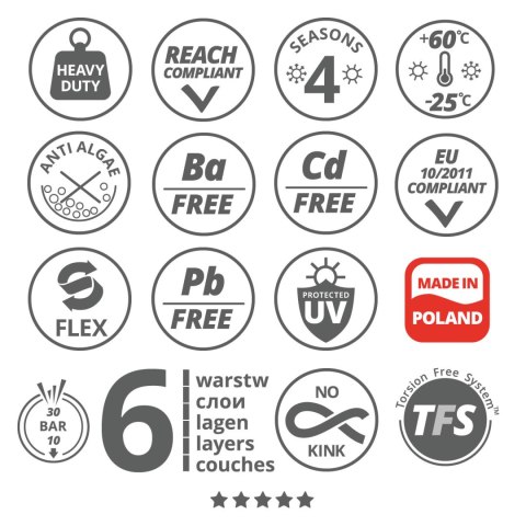 Wąż ogrodowy Vartco Professional Plus 1/2" 50m