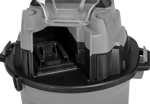 Odkurzacz warsztatowy Energy+ 18V Li-lon, na mokro i na sucho, zbiornik 12 L, bez akumulatora