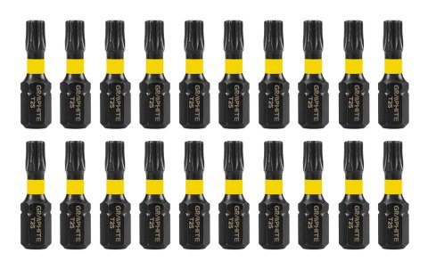 Bity udarowe TX25 x 25 mm, 20 szt.