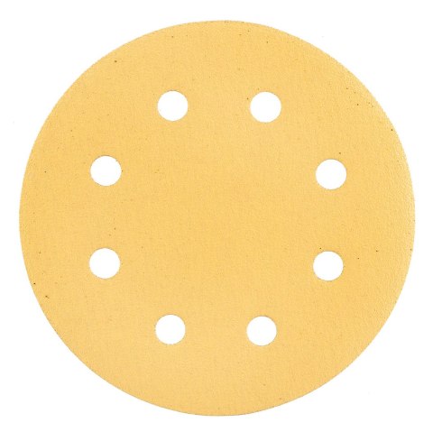 Papier ścierny na rzep 180 mm, K120, 5 szt., z 8 otworami do szlifierki 59G263