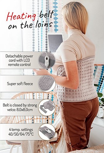 AD 7437 Pas grzewczy na lędźwie