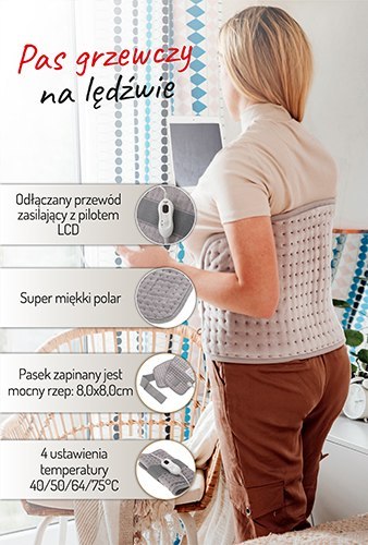 AD 7437 Pas grzewczy na lędźwie