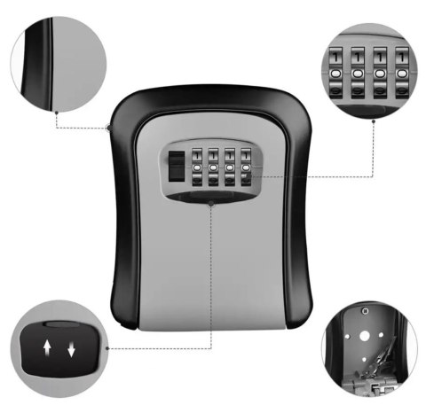 AG613E Kasetka na klucze zamek szyfr