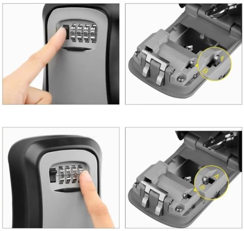 AG613E Kasetka na klucze zamek szyfr