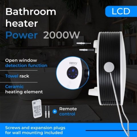 CR 7747 Grzejnik łazienkowy z lcd