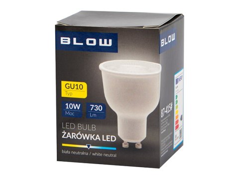 87-415# Żarówka led gu10 10w 230v b.neutralna