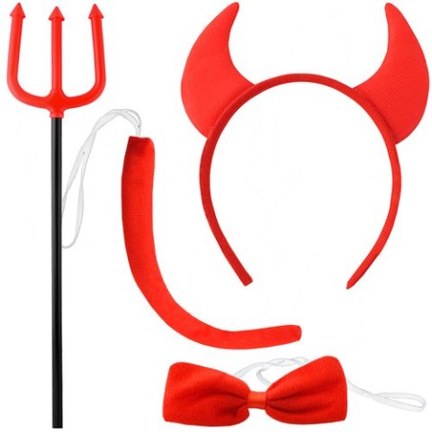 Strój diabełka - zestaw 4 elementy S22140