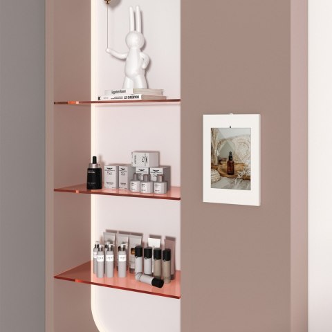 Uchwyt reklamowy do tabletu Maclean, ścienny z blokadą, 9.7"-11", iPad/iPad Air/iPad Pro, Samsung Galaxy Tab A/Tab A7/Tab S6 Lit