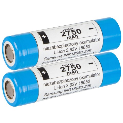85-586# Akumulator 18650 li-ion samsung 2szt 2750mah 3,6v