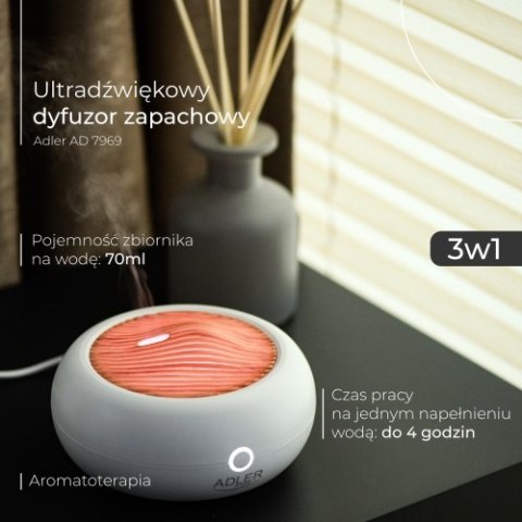 AD 7969 Ultradźwiękowy dyfuzor zapachowy usb 3w1