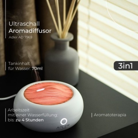 AD 7969 Ultradźwiękowy dyfuzor zapachowy usb 3w1