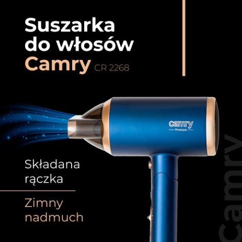CR 2268 Suszarka do włosów 1800w ion + dyfuzor + składana rączka