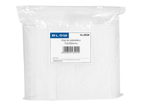 14-253# Klej do pistoletu cienki 7,2/150mm przezroczysty 1kg