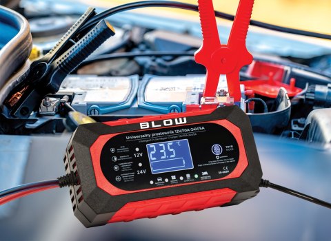 58-683# Prostownik automatyczny 12v/10a-24v/5a blow