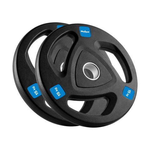 Obciążenie żeliwne olimpijskie gumowane zestaw 2x15kg, otwór 51mm , REBEL ACTIVE