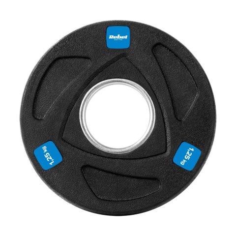 Obciążenie żeliwne olimpijskie gumowane zestaw 4x1.25kg, otwór 51mm , REBEL ACTIVE