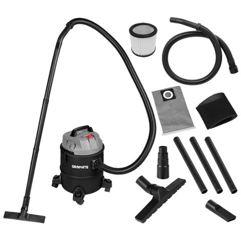 Odkurzacz przemysłowy 1200W, zbiornik 20l