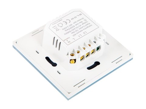 72-088# Inteligentny włącznik światła dwukanałowy szklany wifi tuya