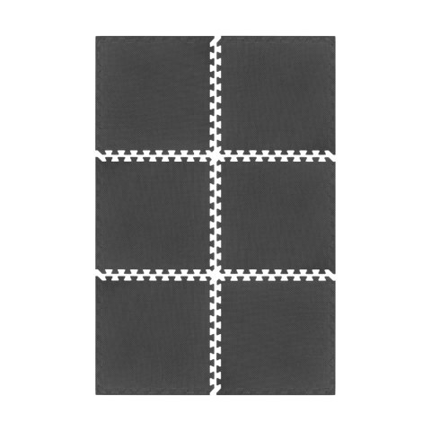 Mata pod sprzęt i do ćwiczeń na siłownię 180x120cm, materiał EVA, puzzle 6 szt, REBEL ACTIVE