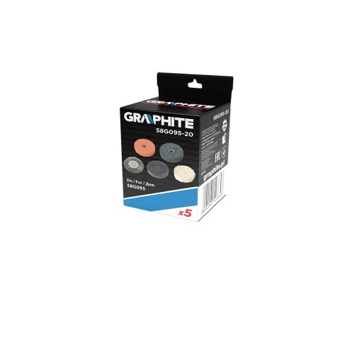 Zestaw akcesoriów do miniszlifierki 58G095, 5 szt.