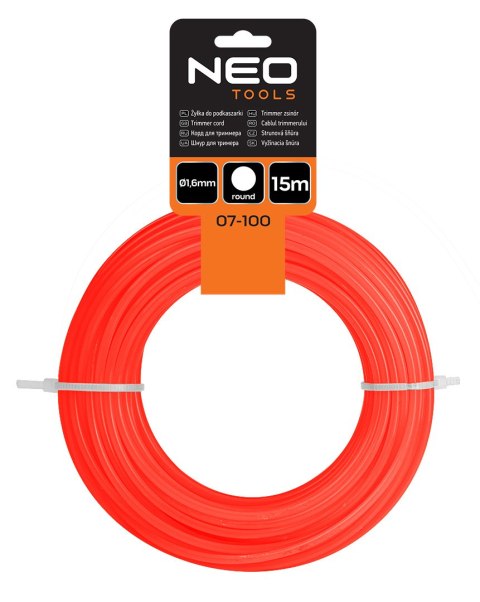 Żyłka do podkaszarki okrągła śr. 1.6 mm, dł. 15 m
