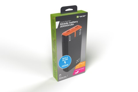 Power bank TRACER EnerGen 20000mAh PD+QC3.0 BO