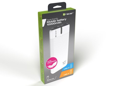 Power bank TRACER EnerGo 10000mAh white/black
