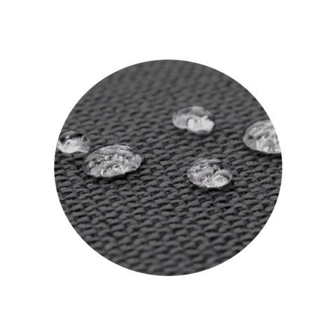 ZESTAW OGRODOWY 180x60x50CM + 2 PODUSZKI 42X42 CM CZARNY