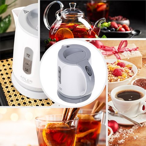 AD 1371 grey Czajnik plastikowy 0,8 l