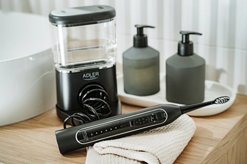 AD 2180 black Szczoteczka soniczna z irygatorem 2 w 1