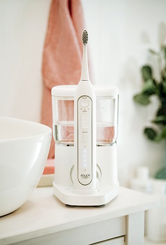 AD 2180 white Szczoteczka soniczna z irygatorem 2 w 1